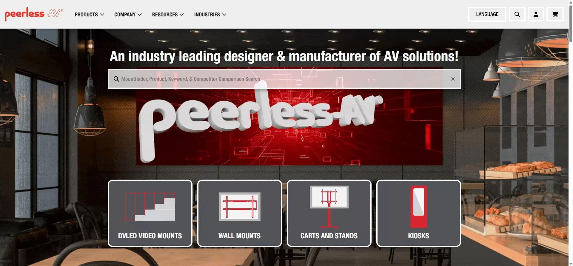 Peerless-AV kiosks