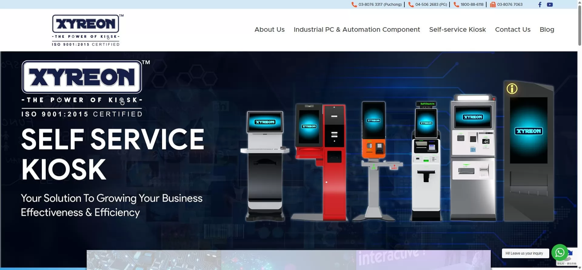 Xyreon Self Service Kiosk Solutions in Malaysia