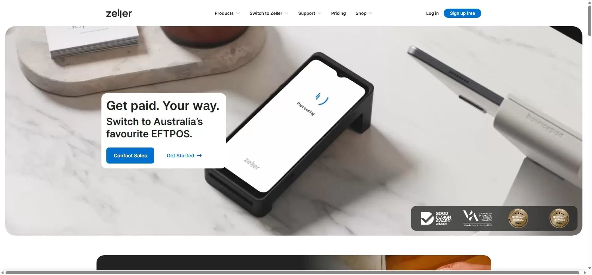 Zeller Integrated EFTPOS and POS Terminal for Australian Small Business